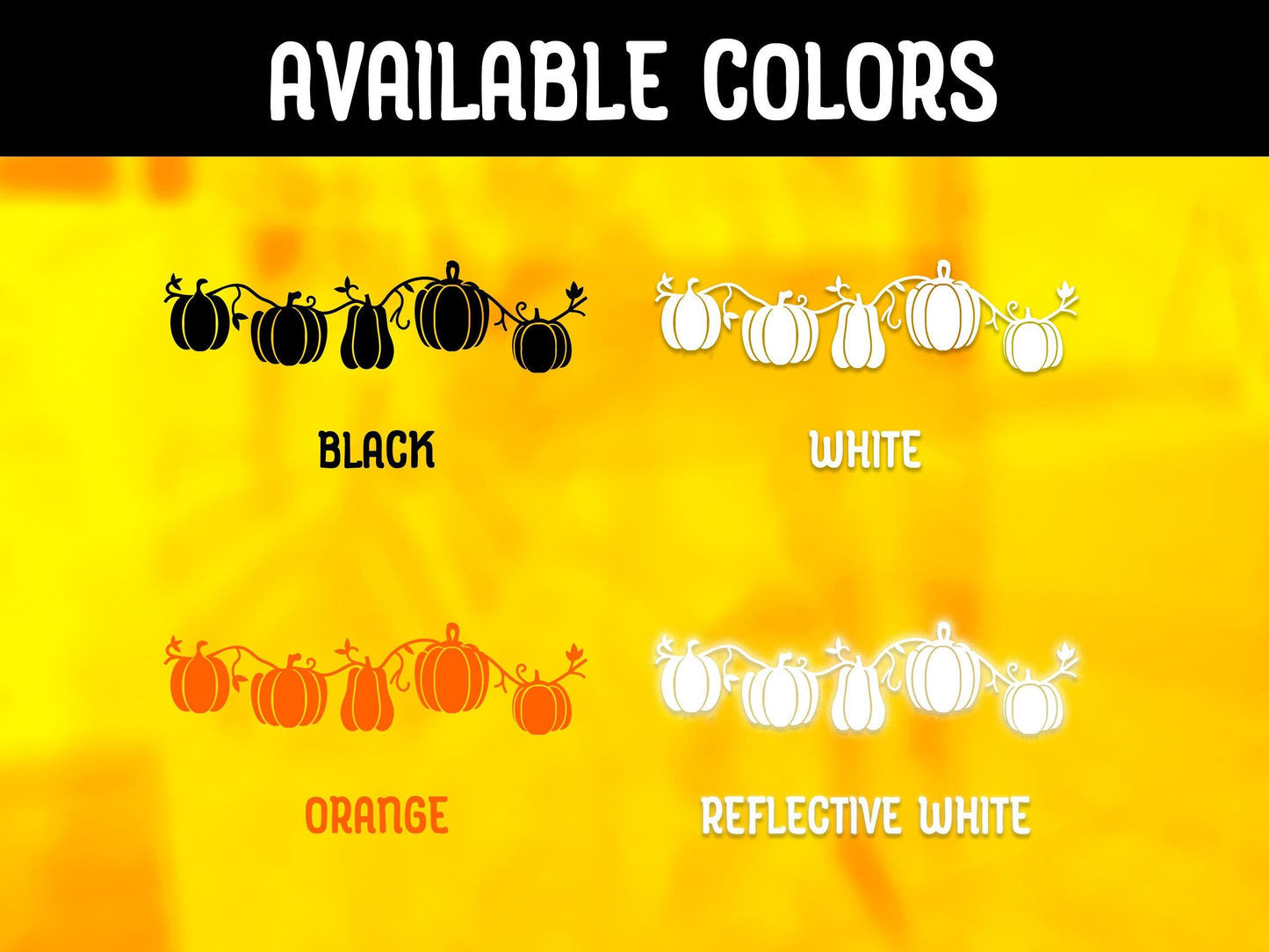 Pumpkin Patch Window Sticker | Vinyl Decal