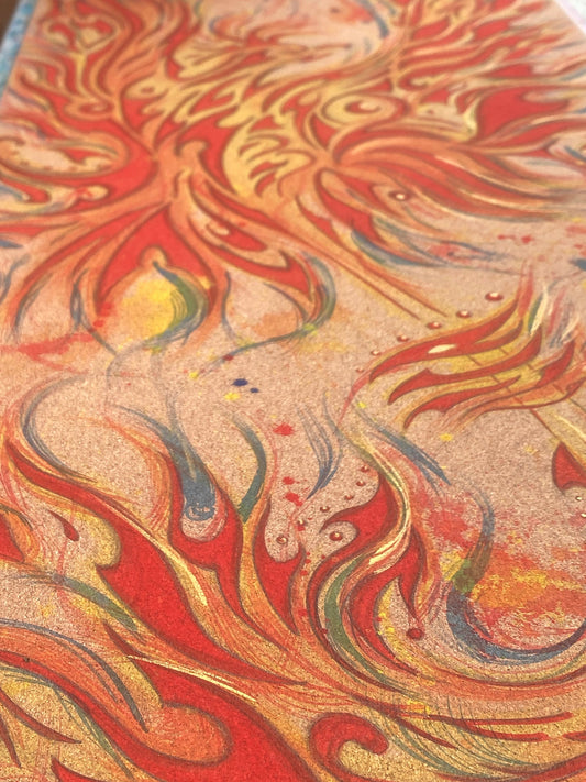 Custom Yoga Mat: Hand Painted Cork Yoga Mat - ilāSTRATE™ - Little Red General Store