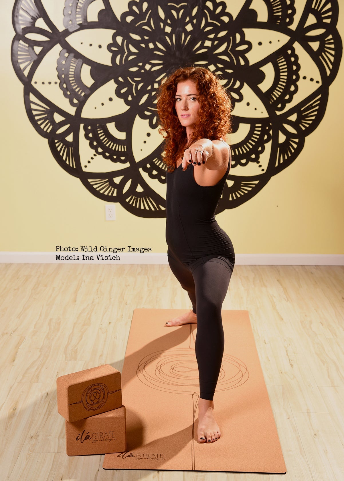 Jūti Cork Yoga Mat - ilāSTRATE™ - Little Red General Store