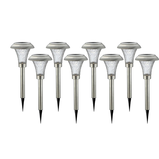 Patriot Silver Solar Powered LED Pathway Light  (Pack of 16 )
