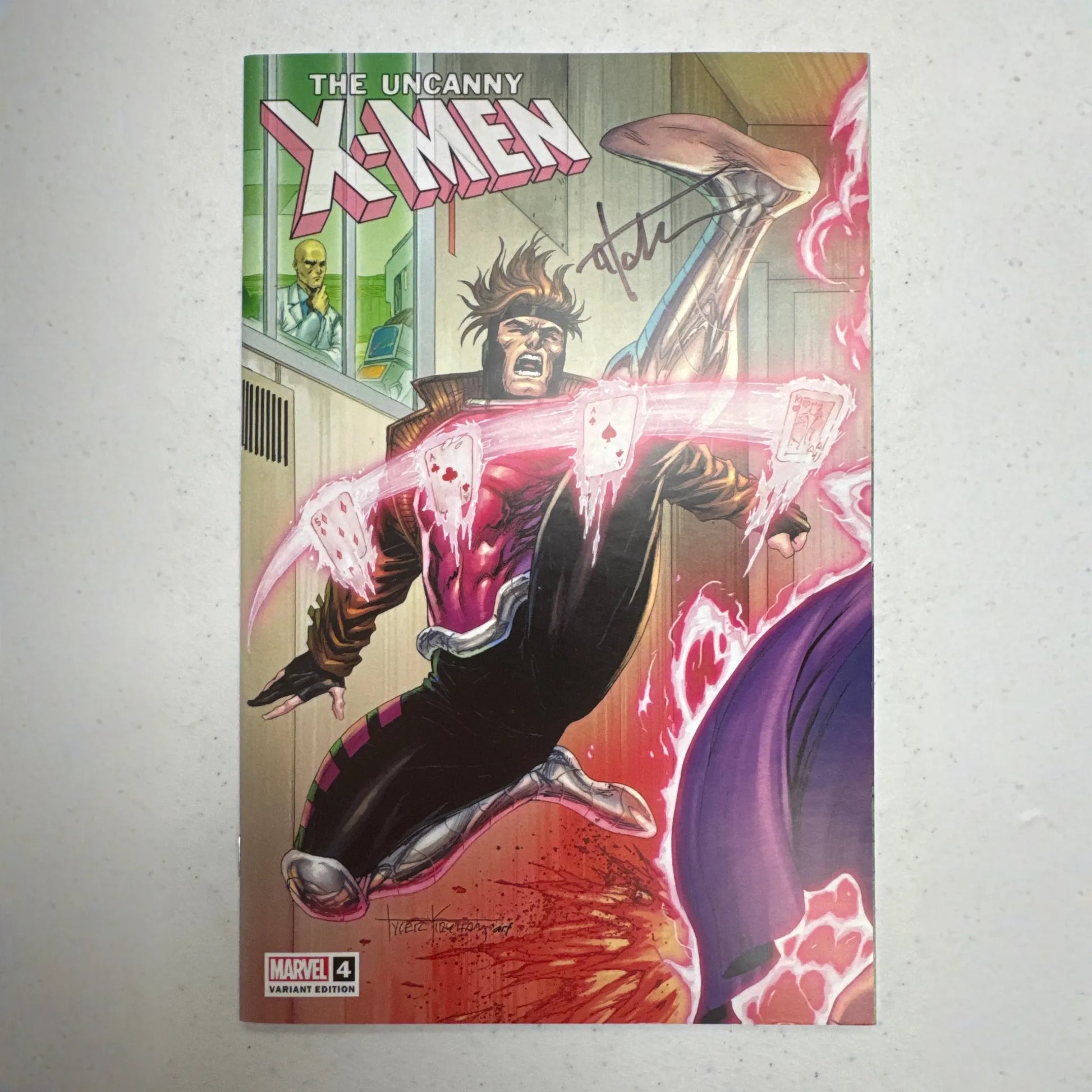 [Signed by Tyler Kirkham] UNCANNY X-MEN #4 Kirkham Unknown Tyler Kirkham Exclusive Var
