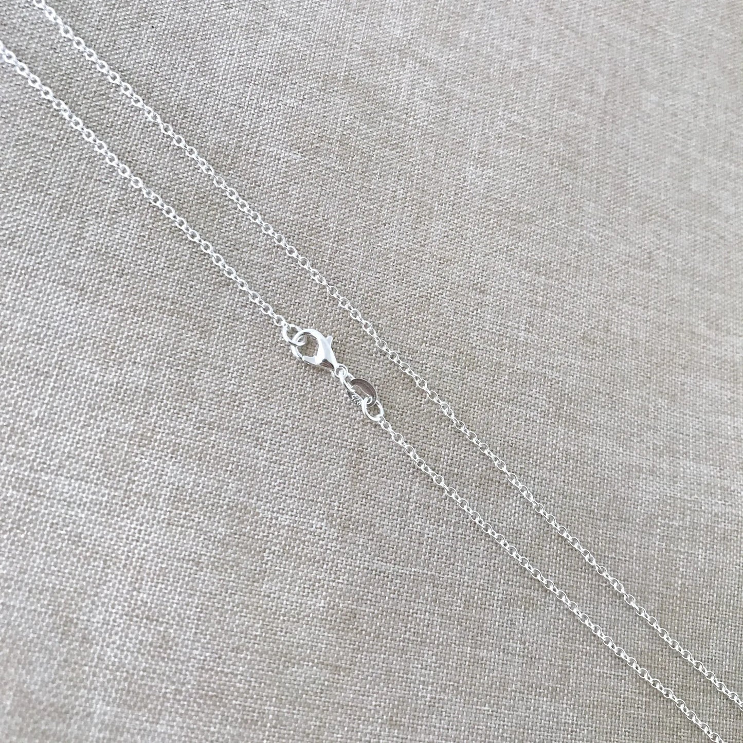 24" - 925 Sterling Silver Filled Necklace Chain - Dainty Fine - 24" - 24 Inch - Lobster Claw Clasp - .925 Stamped - Cable Chain