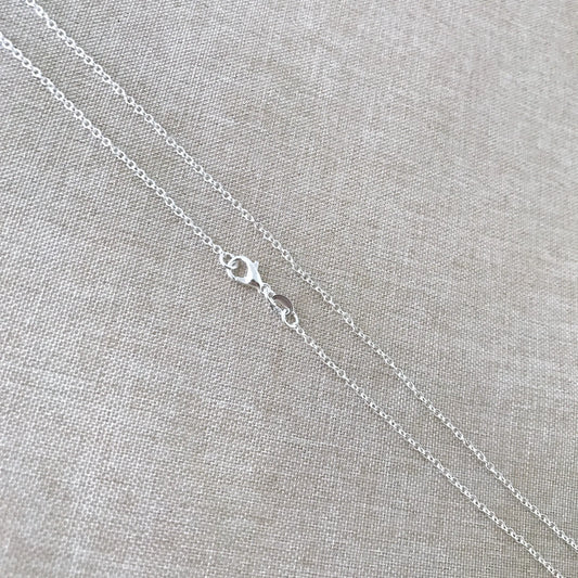 24" - 925 Sterling Silver Filled Necklace Chain - Dainty Fine - 24" - 24 Inch - Lobster Claw Clasp - .925 Stamped - Cable Chain