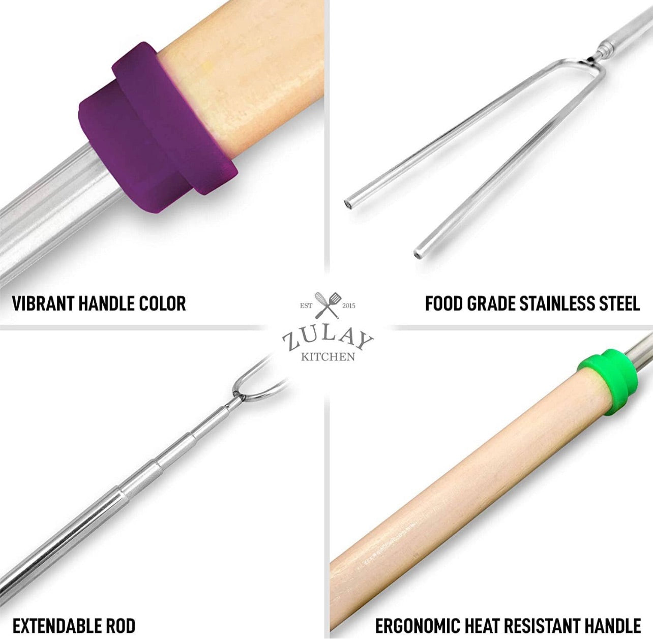 Long Marshmallow Roasting Sticks Extendable 32 in