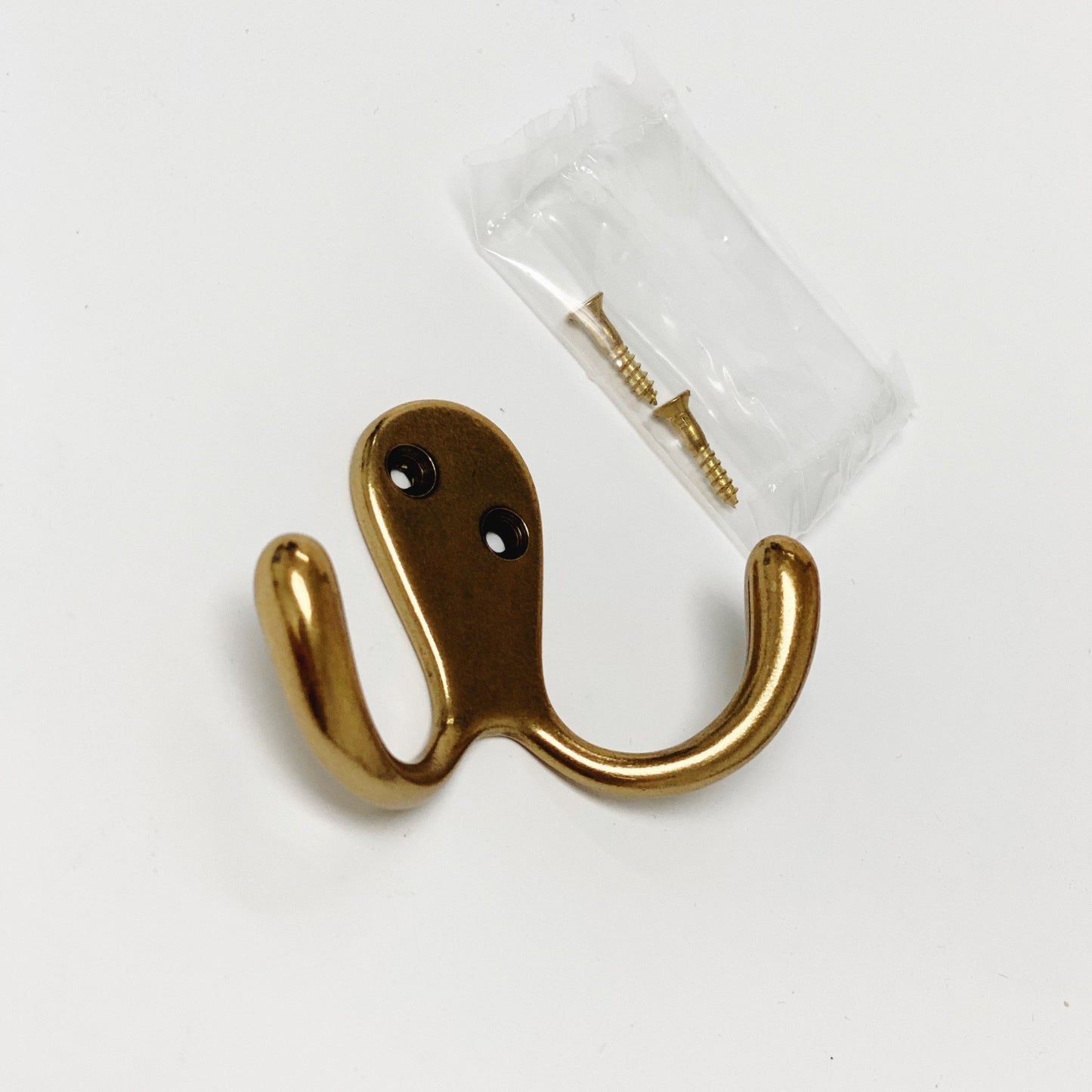 Antique Brass "Capri" Medium Modern Wall Hat and Coat Hook