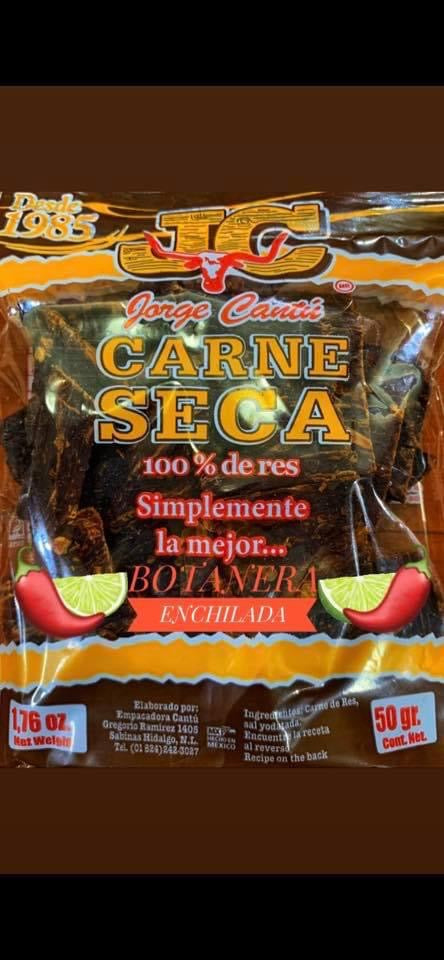 Carne Seca 25gr - Botanera Enchilada