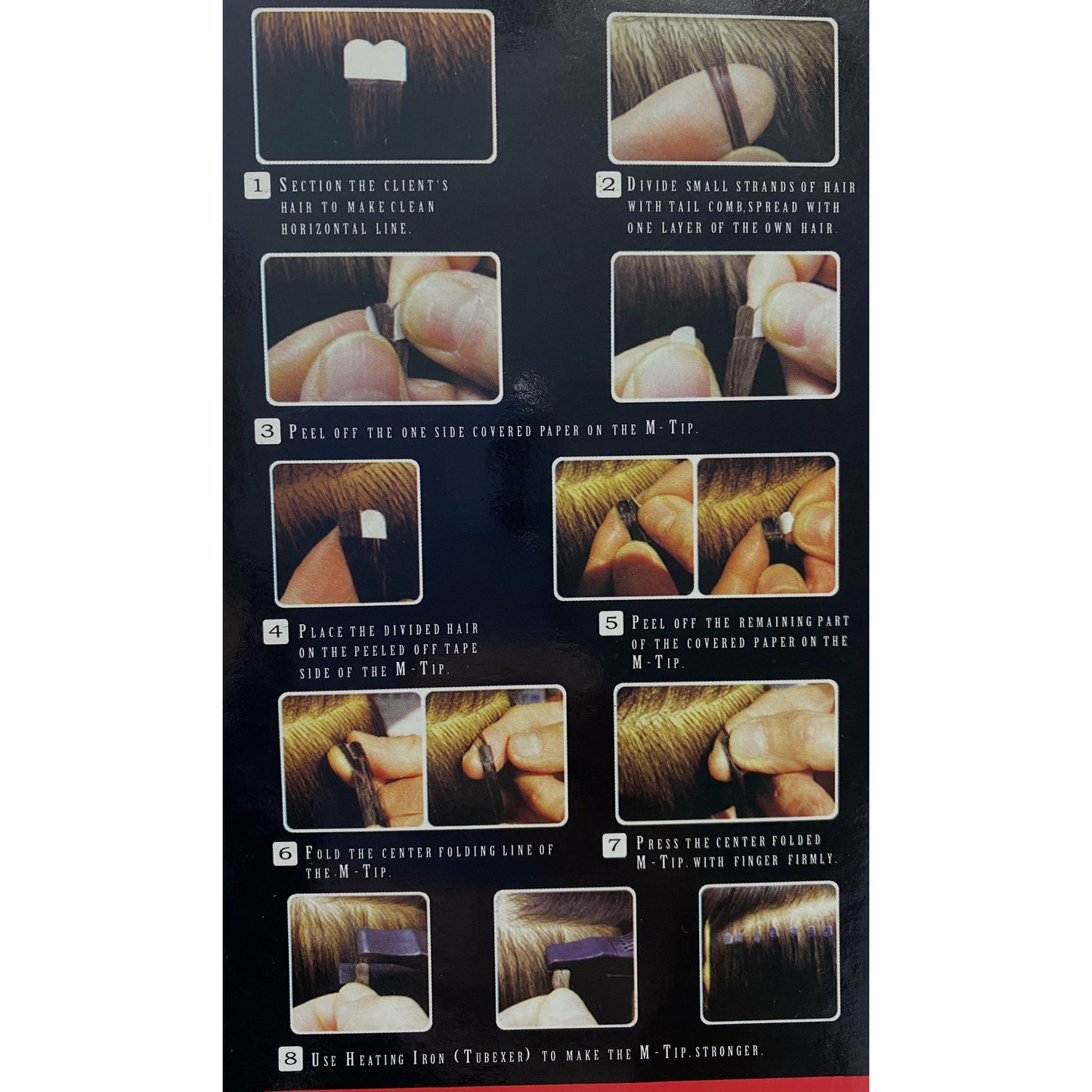 VIP M-Tip System (Tape Extensions 100 strands) / Straight 18"