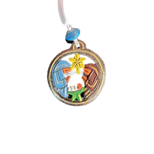 Circle Nativity Ornament