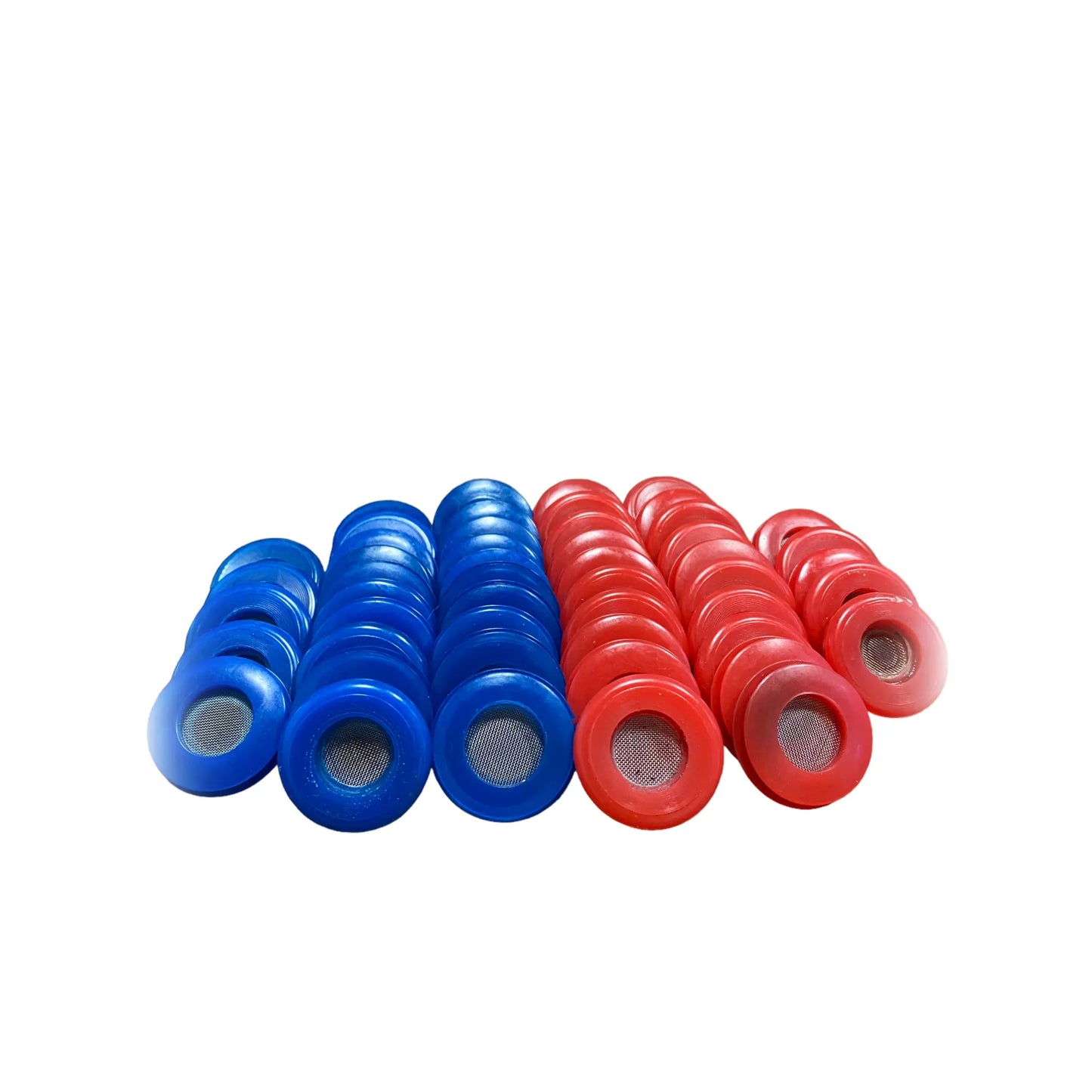 25 Red & 25 Blue Poly Seal With Filter Gladhand 50 PACK | 10017RBF