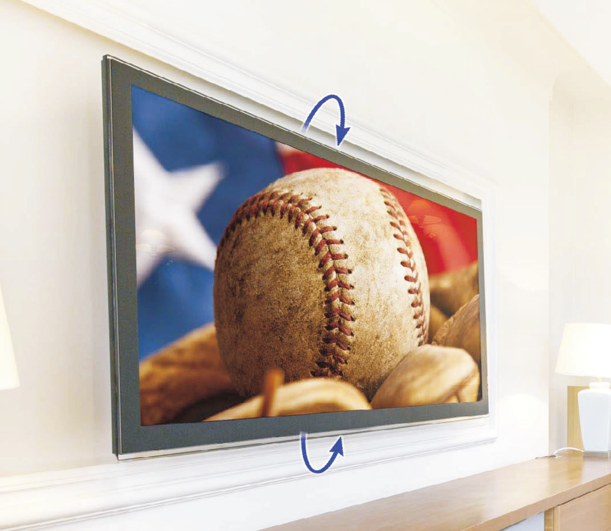 QualGear 23-47 in Tilting TV Wall Mount, Low Profile, Black, QG-TM-T-015