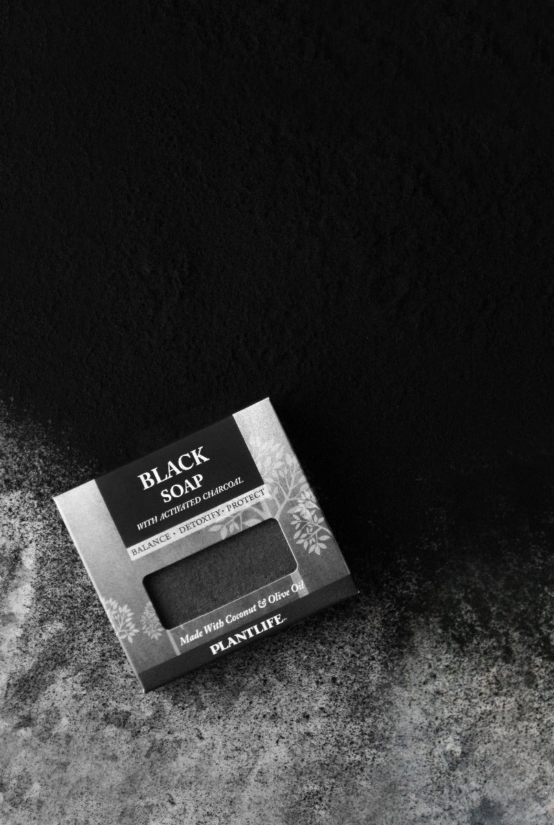 Black Bar Soap with Activated Charcoal