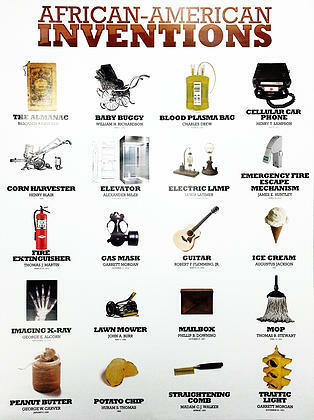 African American Inventors Poster (White) (18"x24")
