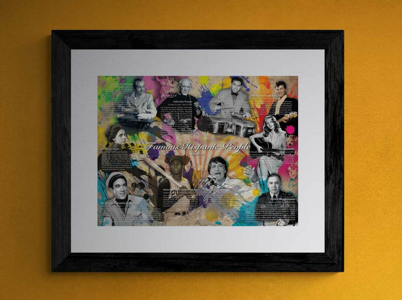 Famous Hispanic People Poster Series 01 (24"x18")