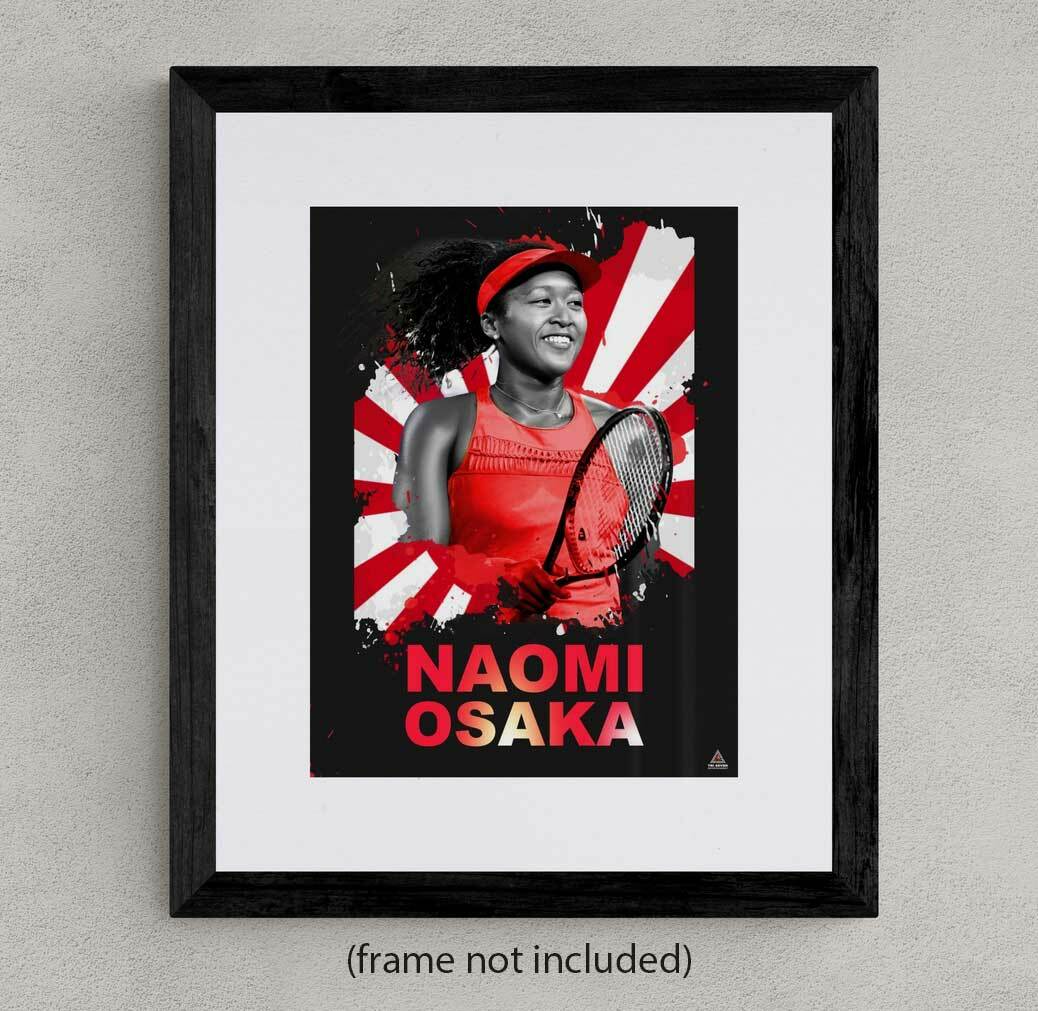 Naomi Osaka Poster Wall Art Print (18"x24")