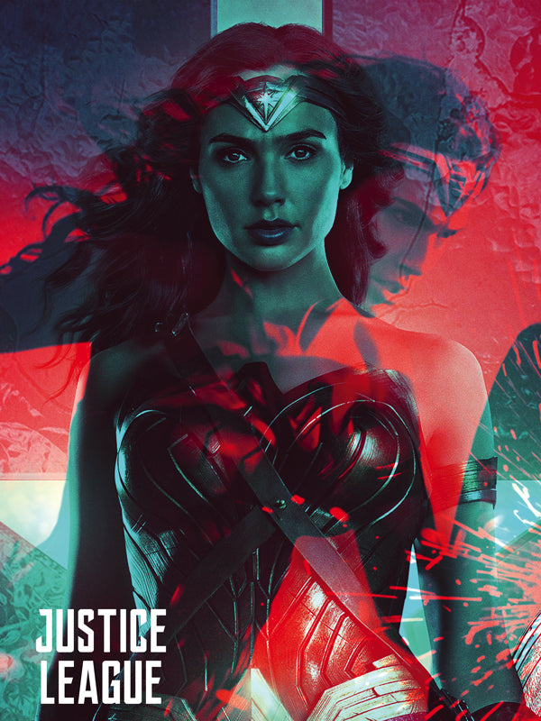 Wonder Woman Poster Justice League Movie Art Print (18"x24")