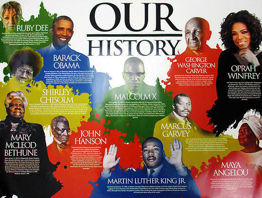 Our Black History Poster African American (24"x18")