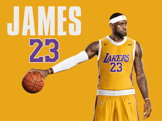 LeBron James LA Lakers Poster Wall Art Print (24"x18")