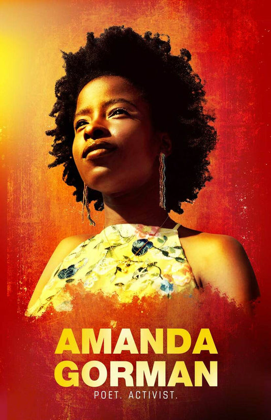 Amanda Gorman Poster Poem Poet Activist Educational Wall Art Print (11"x17")