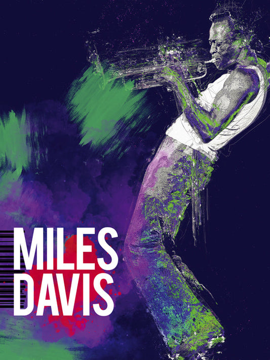 Miles Davis Poster Music Art Print (18"x24")