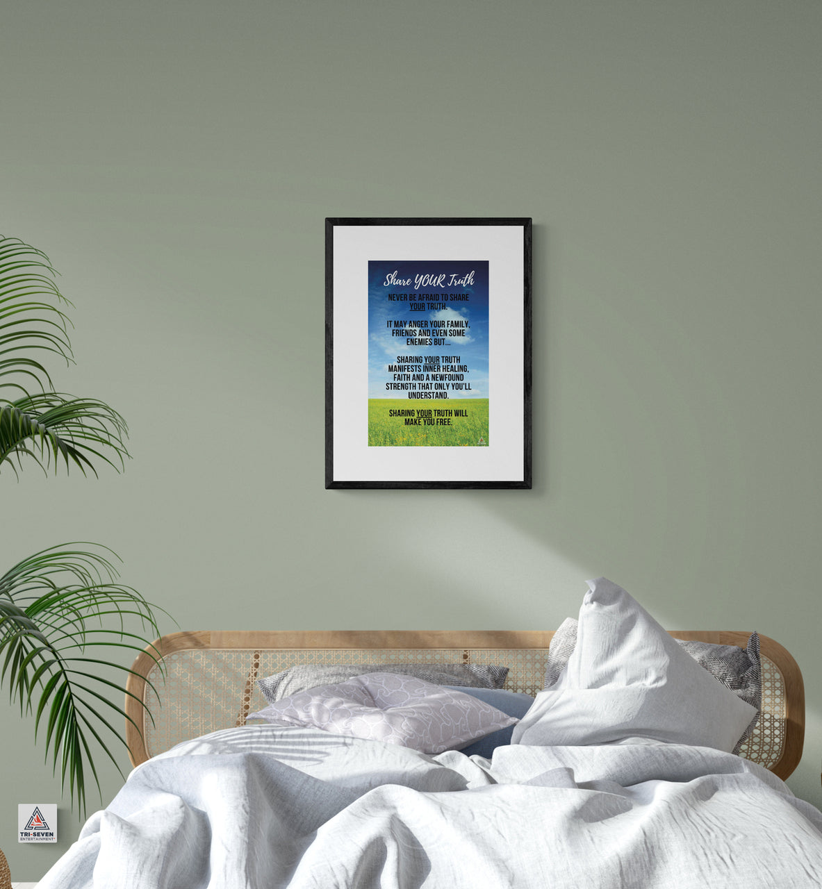 Share Your Truth Poster Truth Will Set You Free Inspirational Wall Art Quote (11"x17")