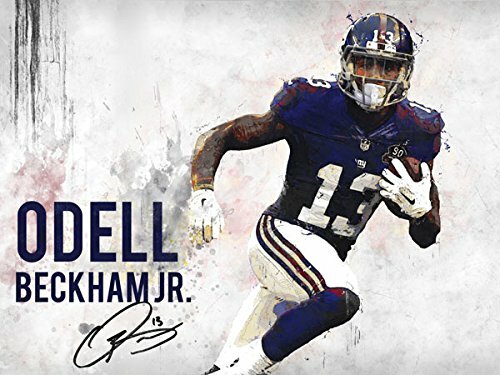 Odell Beckham Jr Poster New York Giants Art Print (24"x18")
