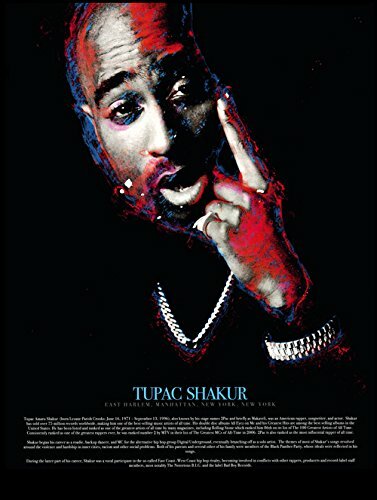 Tupac Shakur Poster with Biography (18"x24")