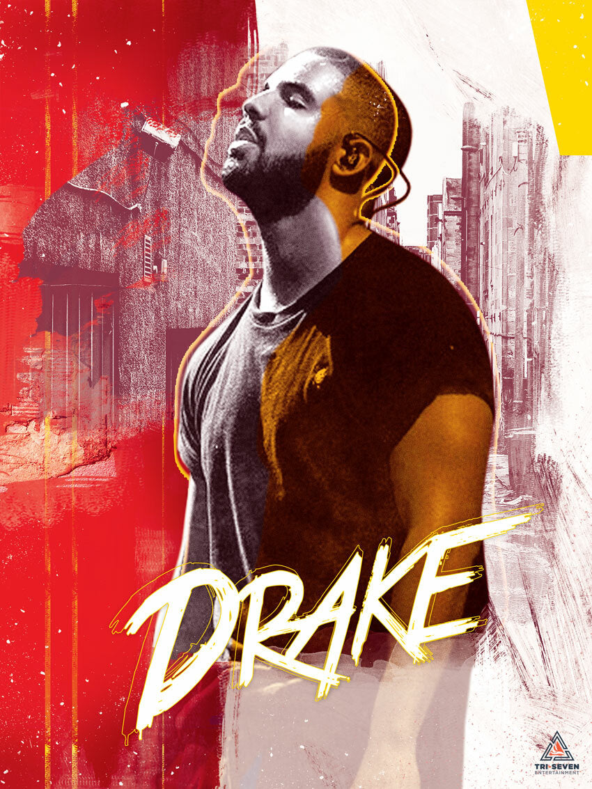 Drake Poster Wall Artwork Print (18"x24")