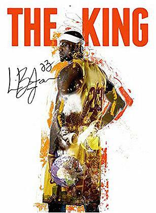 LeBron James Poster Cavaliers 23 King (18"x24")