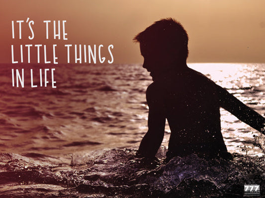 It's the Little Things in Life Poster Inspirational Wall Print (24"x18")