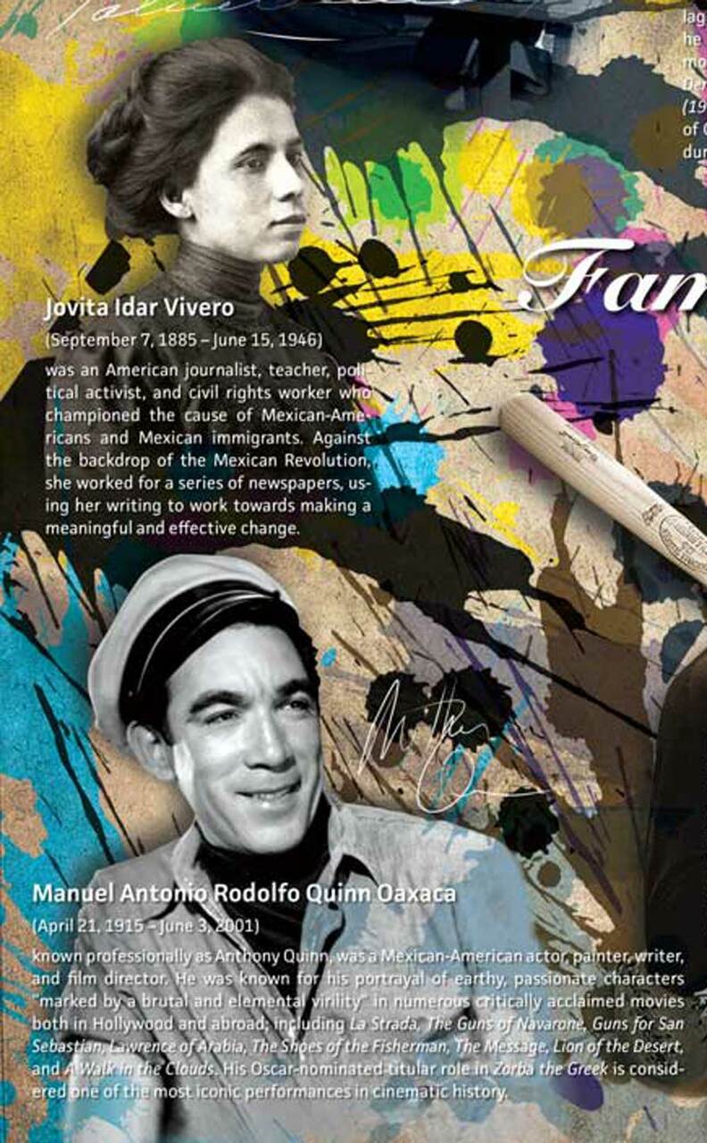 Famous Hispanic People Poster Series 01 (24"x18")