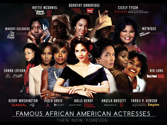 Famous African American Actresses Poster Art Print (24"x18")