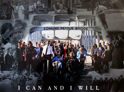 Selma March Poster I Can And I Will 50th Anniversary (24"x18")