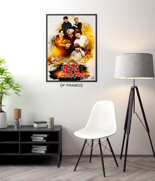 BTS Poster Bangtan Boys Wall Art Print (18"x24")