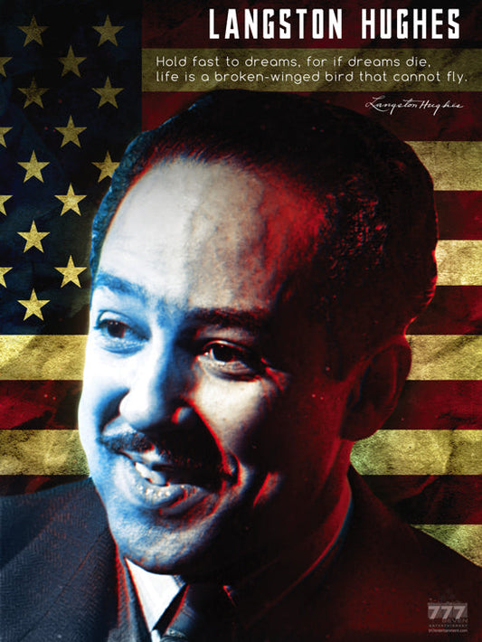 Langston Hughes Poster Hold Fast to Dreams Classroom Quote (18"x24")