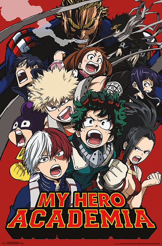 My Hero Academia 2 Poster Manga Anime TV Show Large Wall Art Print (24"x36")
