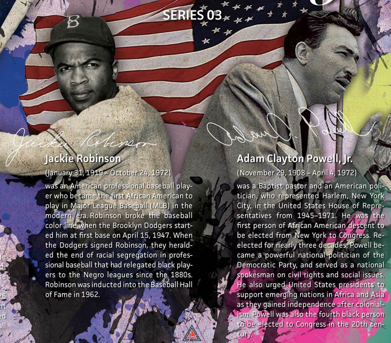 Famous Black History People Poster Series 03 (24"x18")