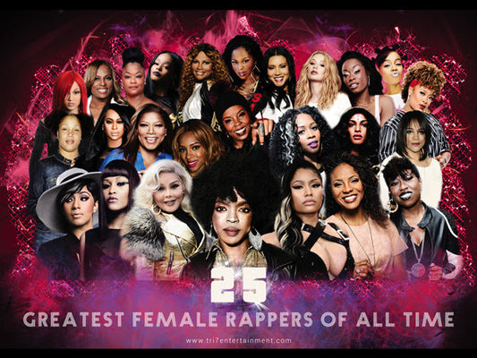 25 Greatest Female Rappers of All Time Poster (24"x18")