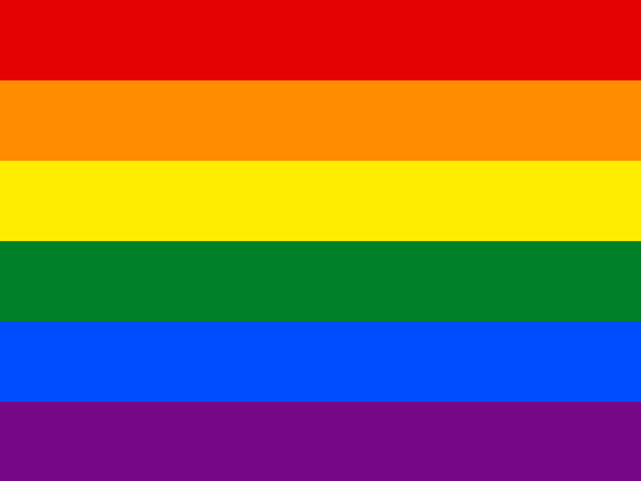 LGBTQ Poster Rainbow Pride Colors Glossy Wall Art Print (24"x18")