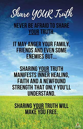 Share Your Truth Poster Truth Will Set You Free Inspirational Wall Art Quote (11"x17")