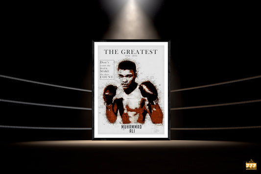 Muhammad Ali Poster Don't Count the Days Make the Days Count Art Print (18"x24")