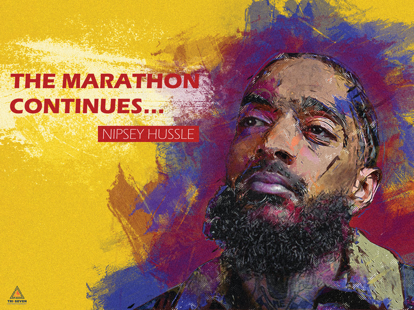 Nipsey Hussle Poster The Marathon Continues II Art Print (24"x18")