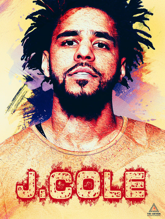 J. Cole Poster Wall Art Print (18"x24")