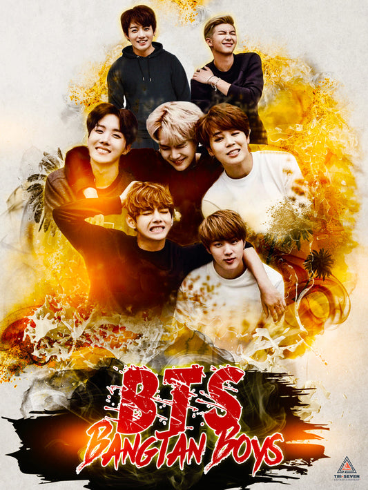 BTS Poster Bangtan Boys Wall Art Print (18"x24")