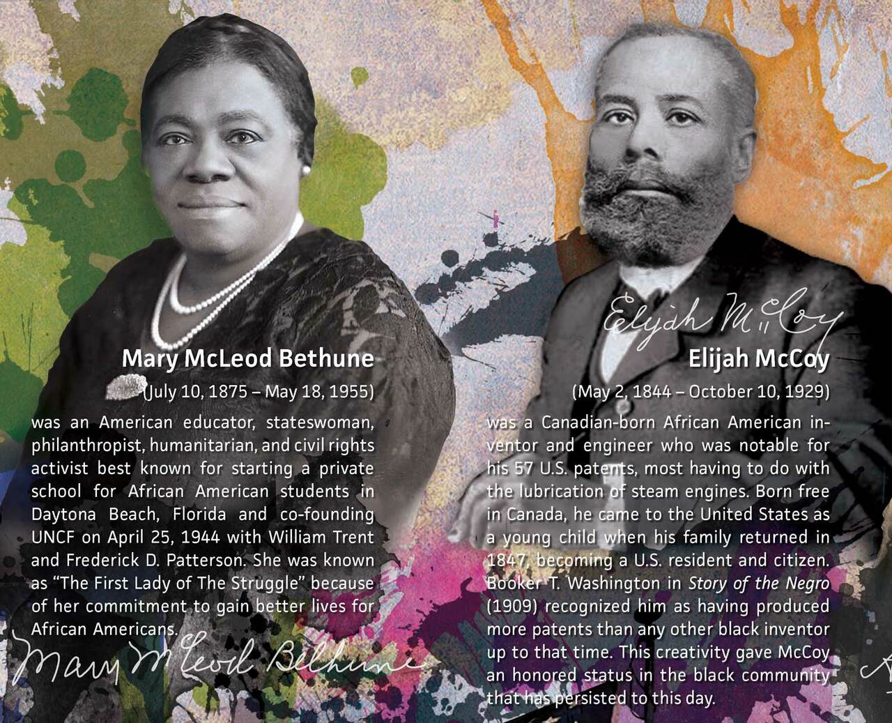 Famous Black History People Poster Series 02 (24"x18")