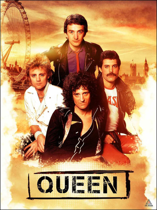 Queen Poster Music Wall Art Print (18"x24")