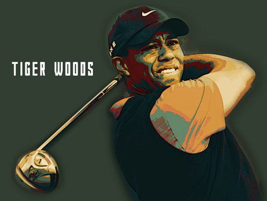 Tiger Woods Poster Golf Art Print (24"x18")