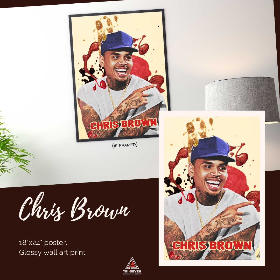 Chris Brown Poster Wall Art Print (18"x24")