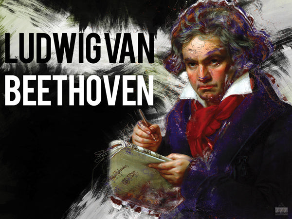 Beethoven Poster Music Wall Art Print (24"x18")