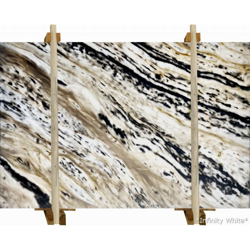 Infinity White Marble Slabs Polished - Livfloors Collection