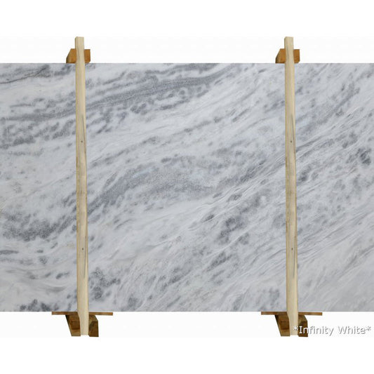 Infinity White Marble Slabs Polished - Livfloors Collection